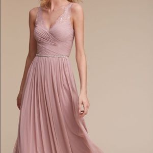 NWT Anthropologie BHLDN Rose Quartz Fleur Dress